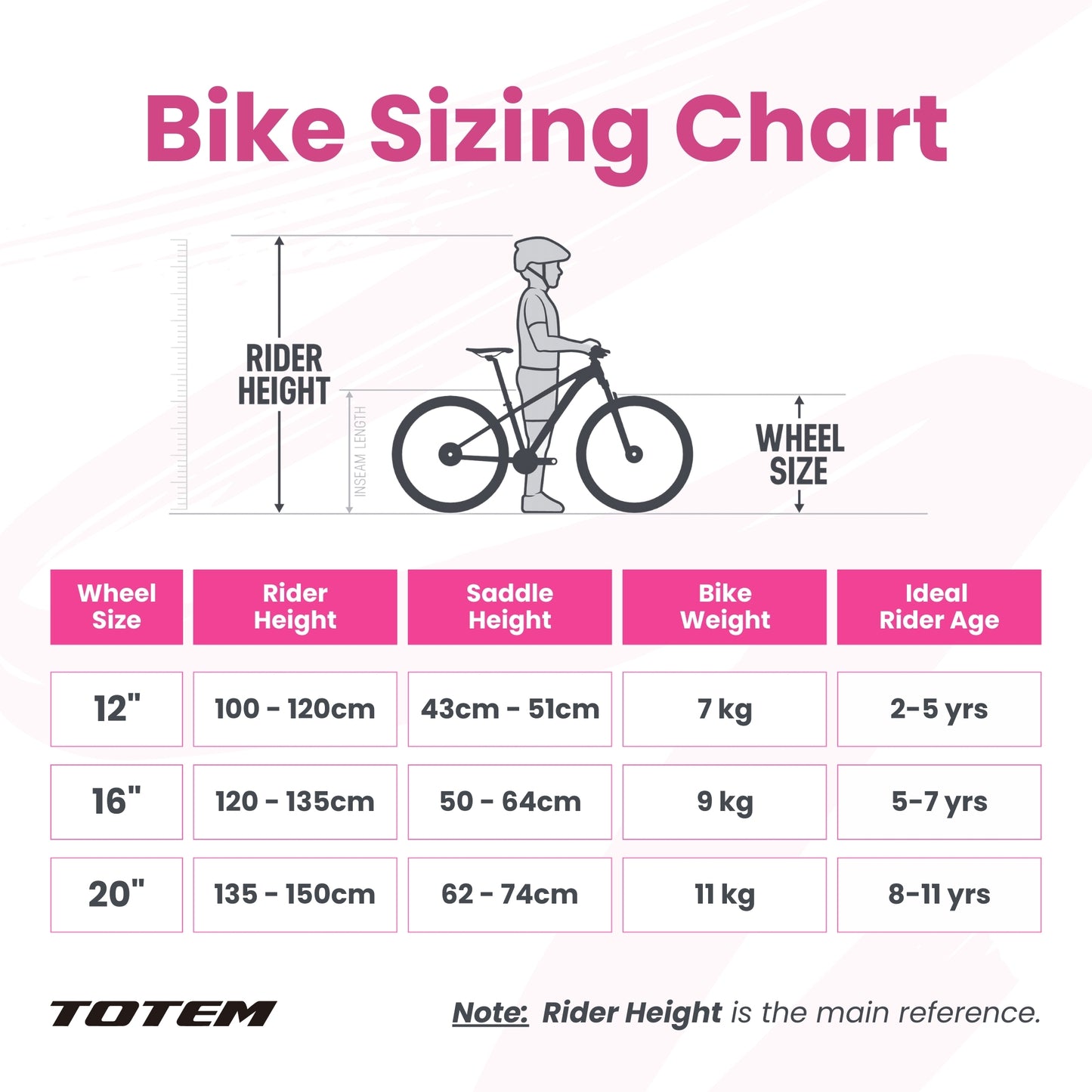 TOTEM 16" Princess BMX Bike