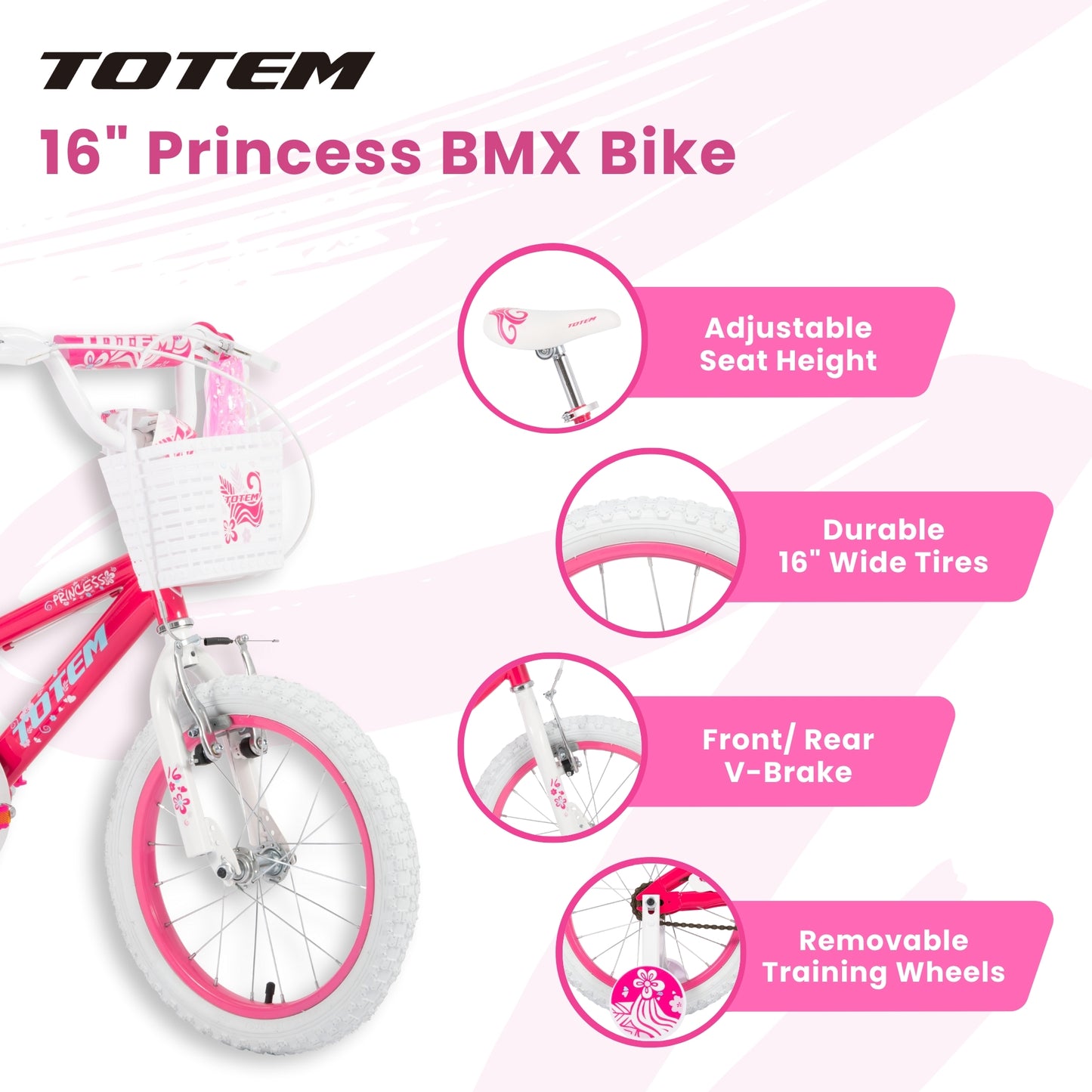 TOTEM 16" Princess BMX Bike